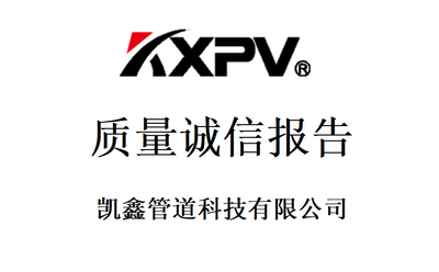 凱鑫管道科技有限公司《質量誠信報告》