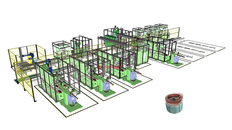 你并不知道的新能源扁線定子生產(chǎn)線信息--為你節(jié)省時間！