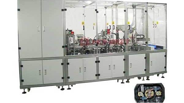 電機膠蓋自動化組裝設(shè)備送貨到客戶工廠