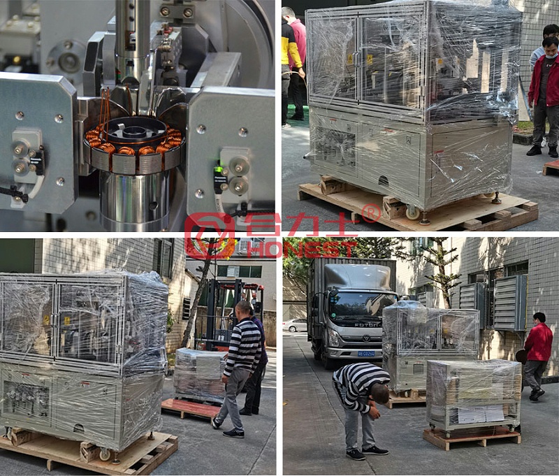 高精密排線、零線傷繞線設(shè)備送貨到客戶工廠