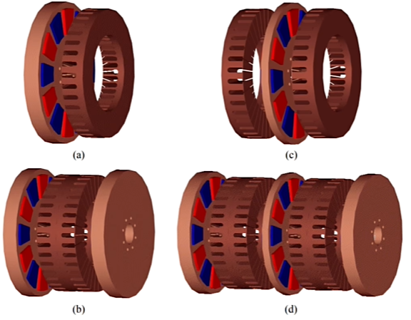 軸向磁通電機(jī)內(nèi)部結(jié)構(gòu)